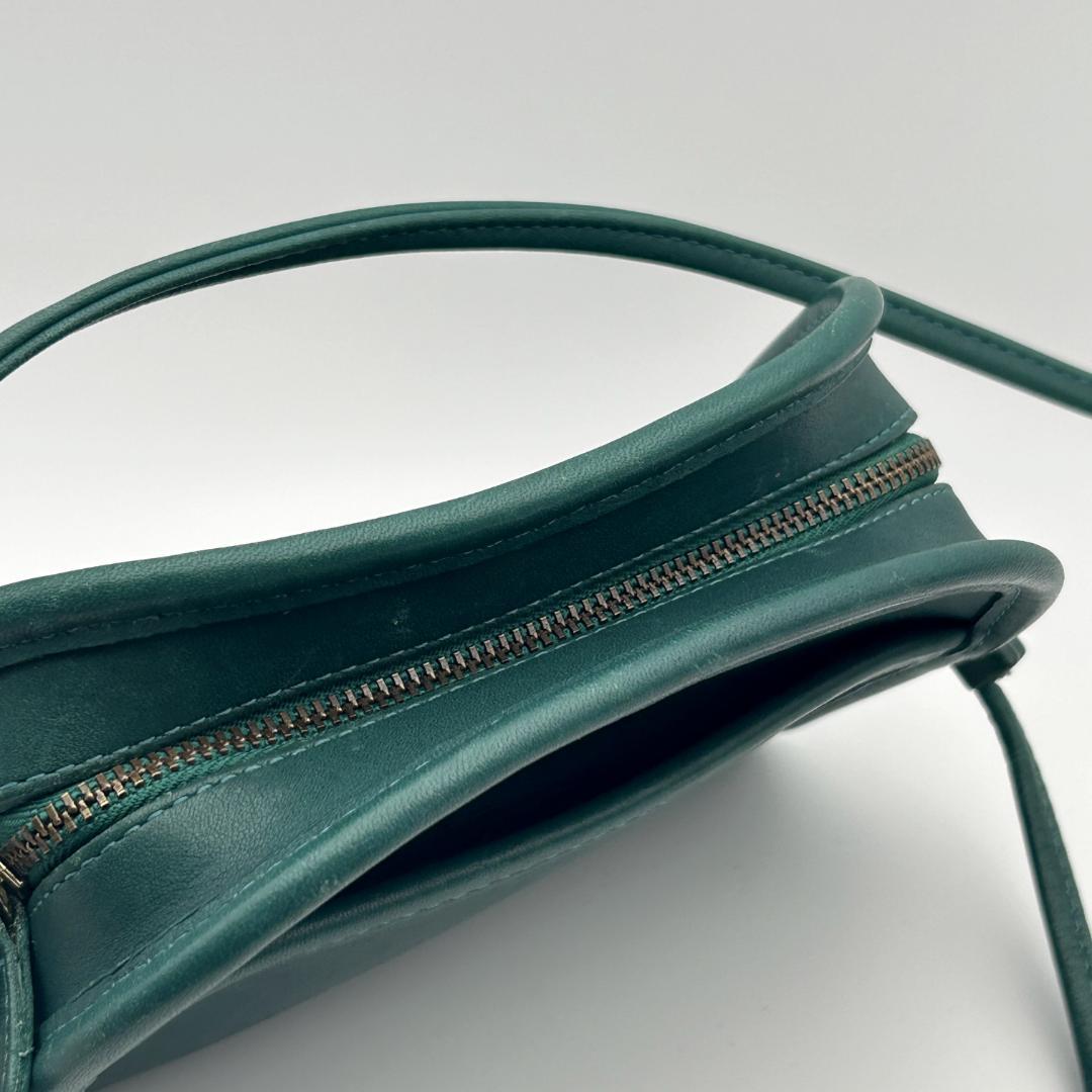 希少色!!美品✨オールドコーチ ショルダーバッグ レザー グリーン 9017