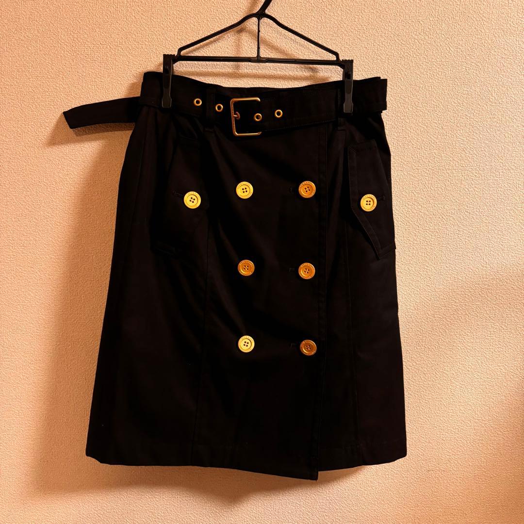 【美品】バーバリーブルーレーベル クレストブリッジ トレンチスカート