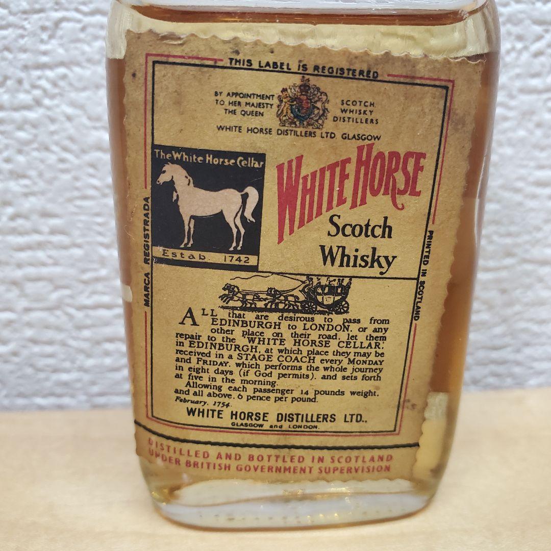 ホワイトホース WHITE HORSE 4頭引き 48ml 43度