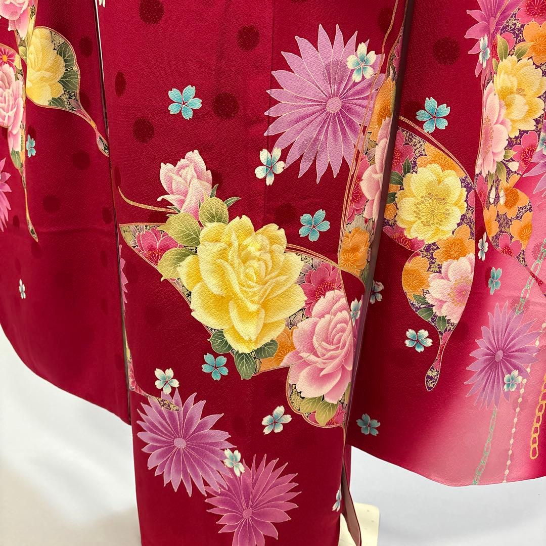 バラと蝶　新品　振袖フルセット