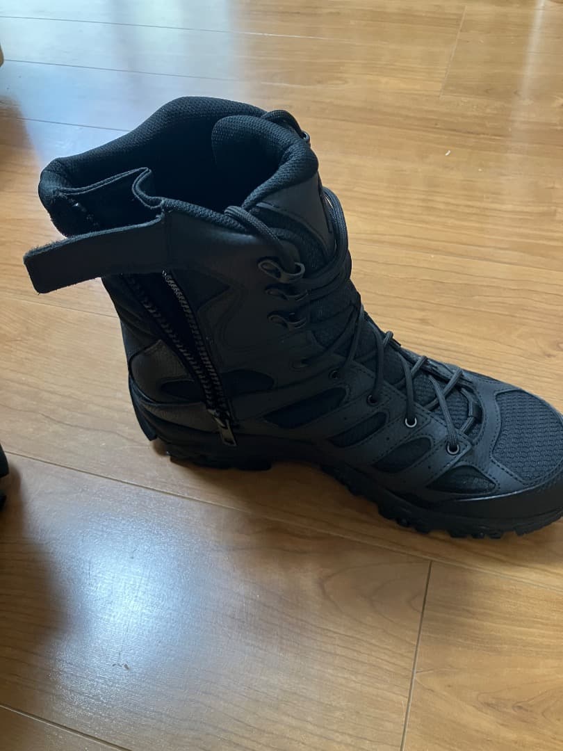 Merrell モアブ3 タクティカル　黒 ジップ　ウォータープルーフ