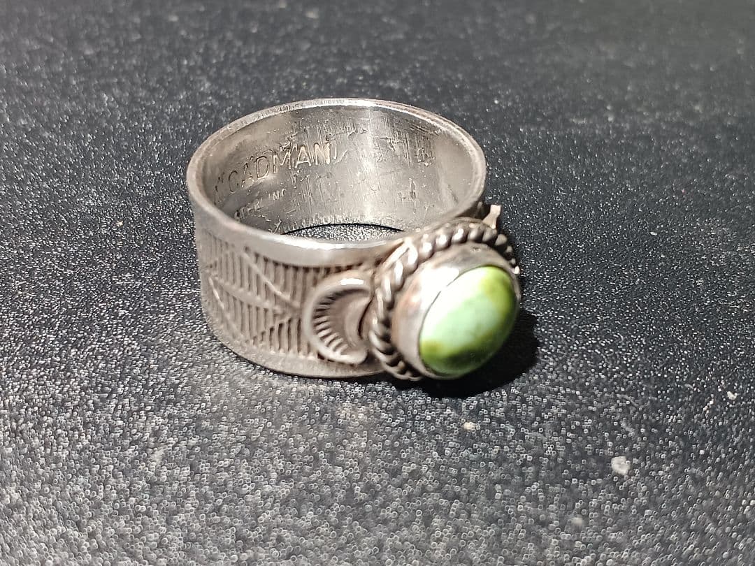 インディアンジュエリー　ナバホ　アンディキャドマン　リング