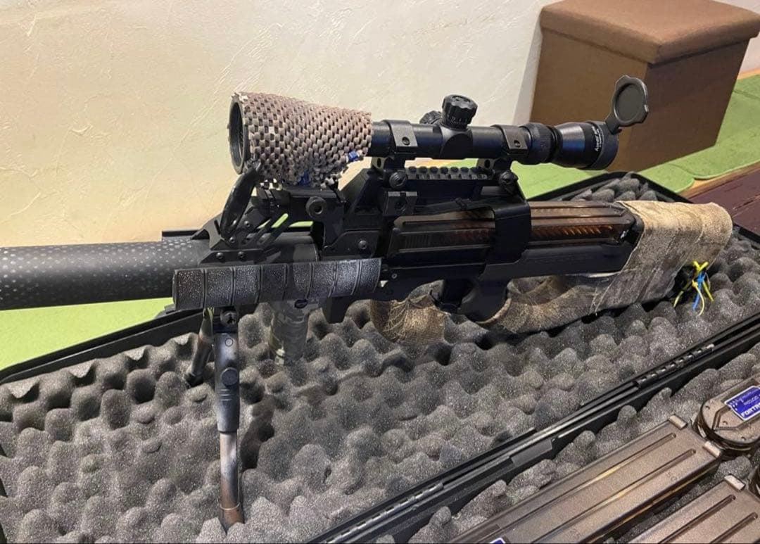 電動ガンp90 ショップのTR スナイパー消音カスタム　付属品多数　18禁