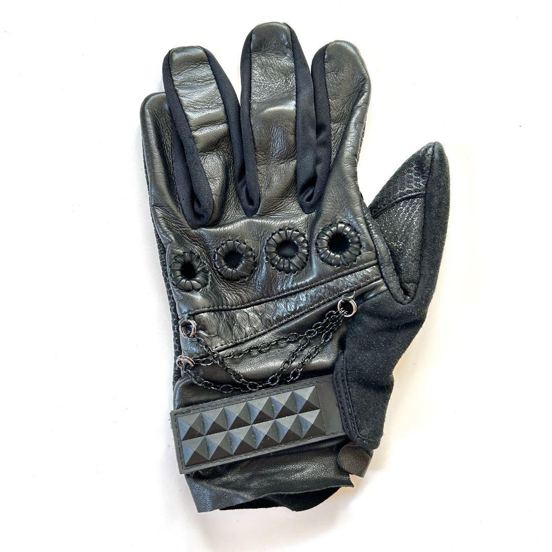 SWITCHBLADE チェーンレザーグローブ Mサイズ