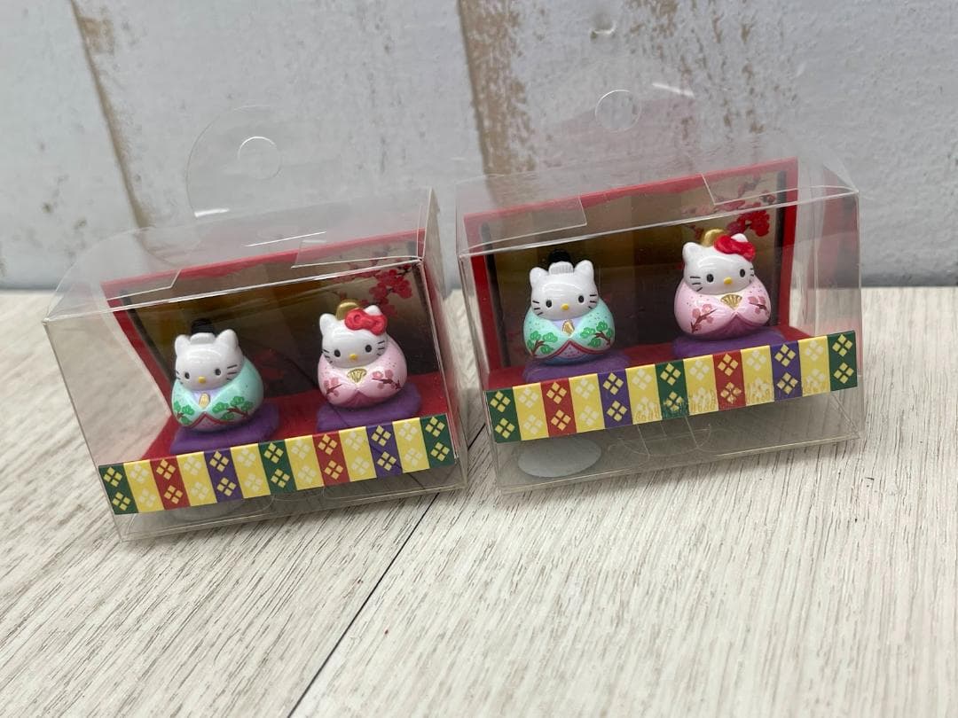 希少 当時物 ハローキティ ひなまつりセット ストラップ ビナ 8種×2 03年