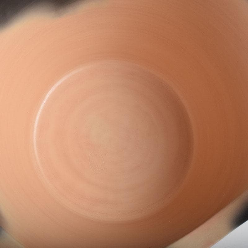 茶道具　蒲池窯　土器師　伊藤征隆作　雲華紅鉢風炉　共箱　C　9067A