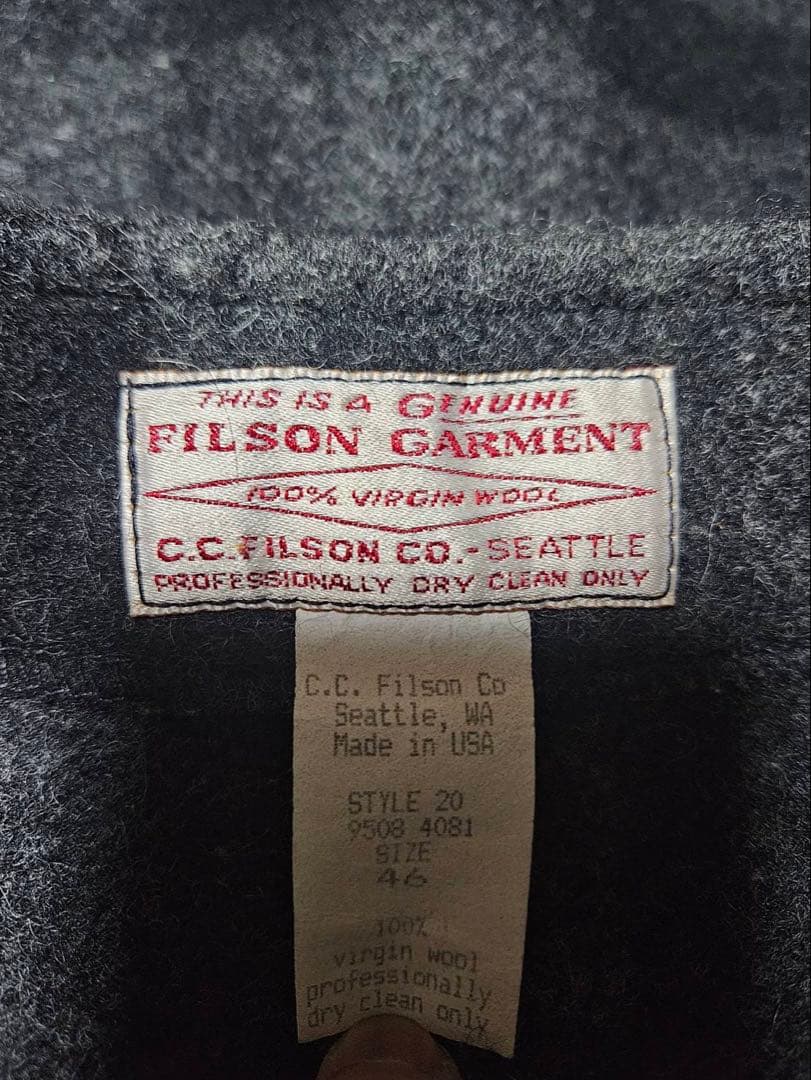 FILSON MACKINAW WOOLVEST size46(未使用品)