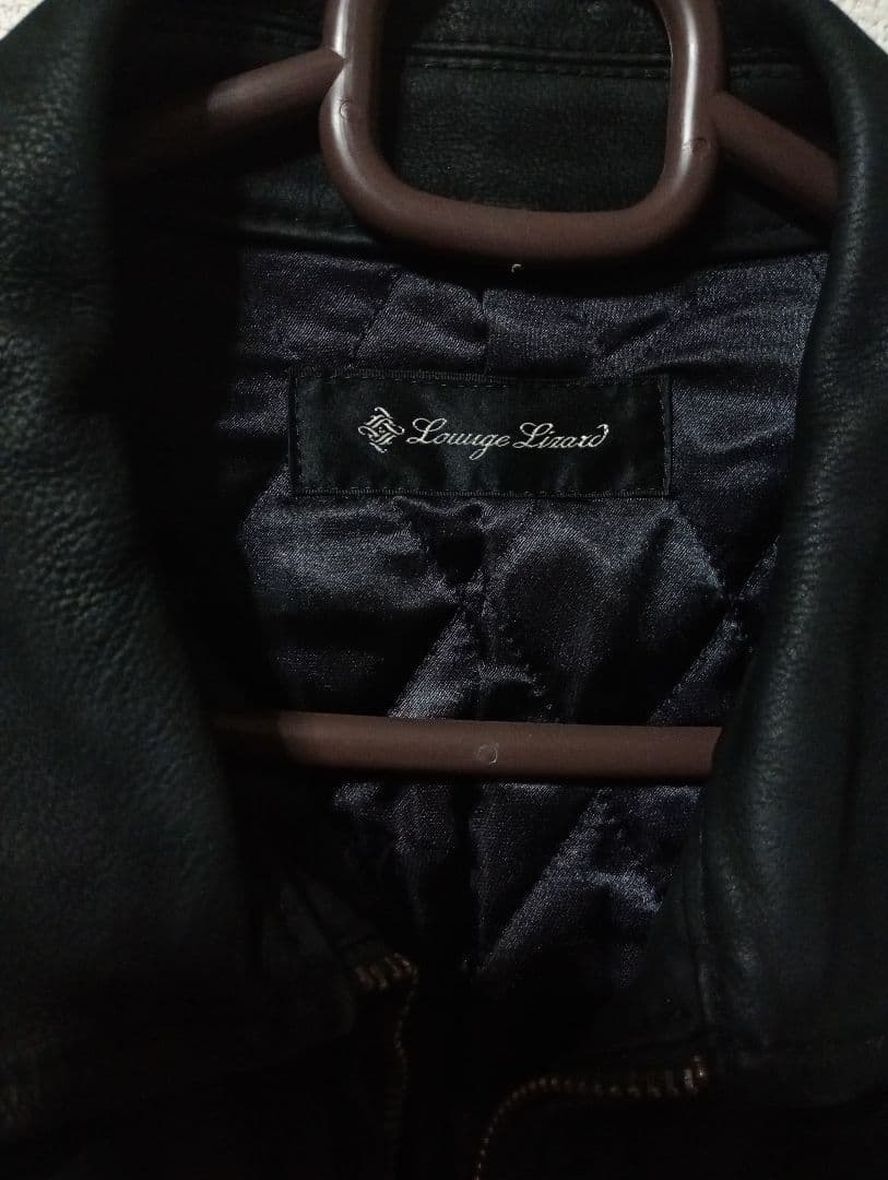 最終値下げ！定価10万以上！ラウンジリザード　本革シングルライダースジャケット