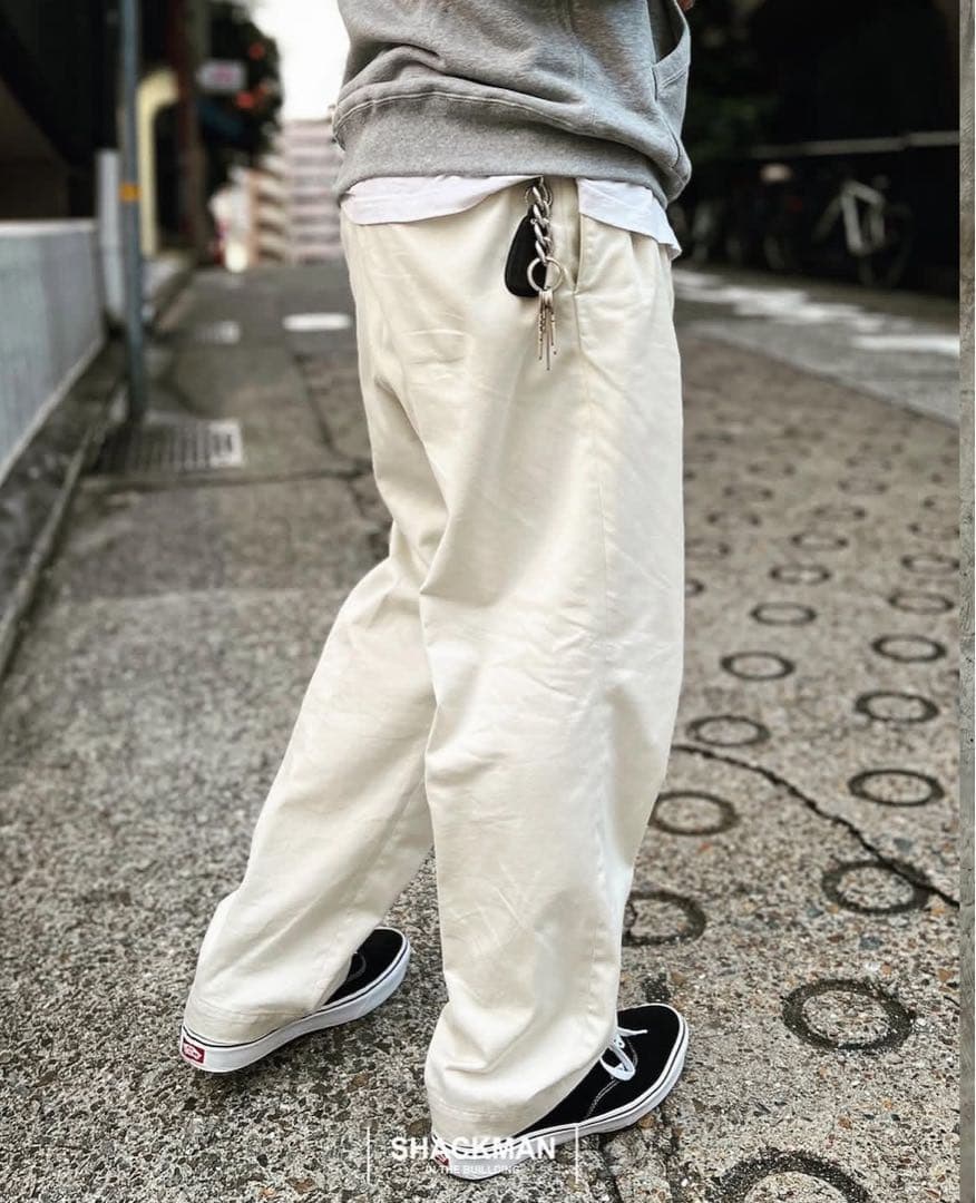 パンツ WACKOMARIA DOUBLE PLEATED CHINO TROUSERS