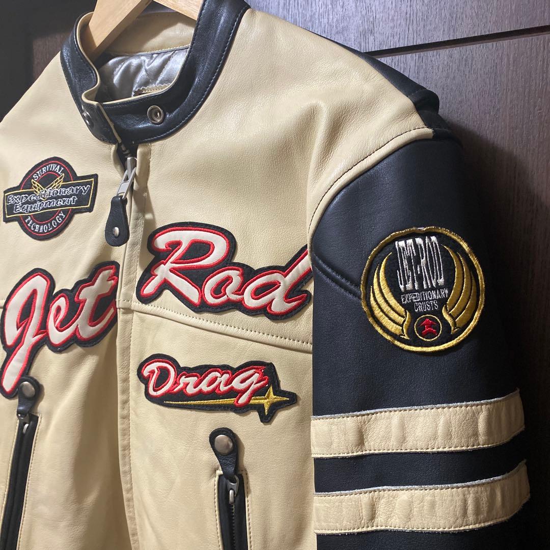 ヤマハ (YAMAHA ) Jet Rod レザー　ライダースジャケット　L