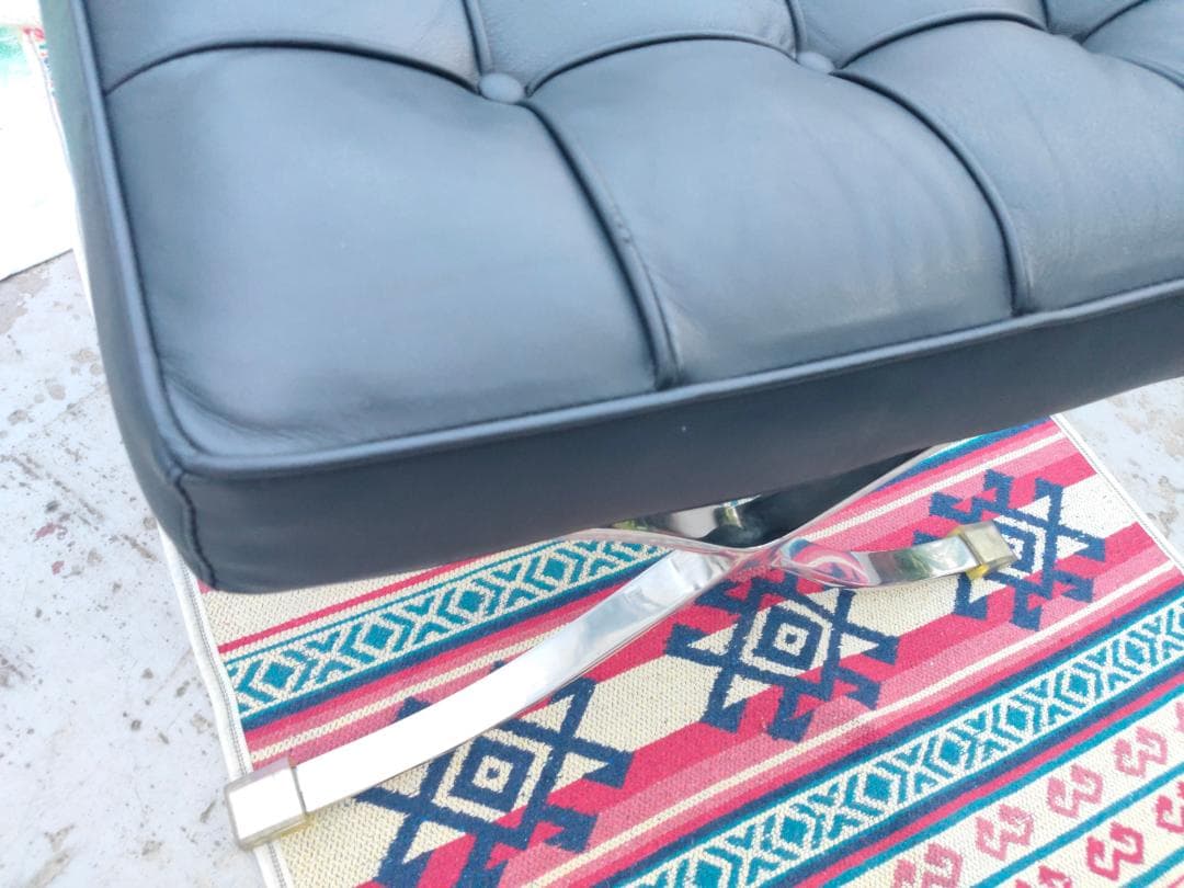 【すっきー様、専用】本革☆バルセロナチェア スツール②☆リプロダクト☆美品