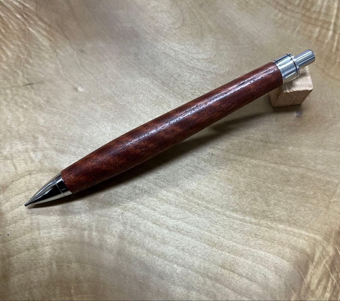 木軸ペン　花梨　虎杢