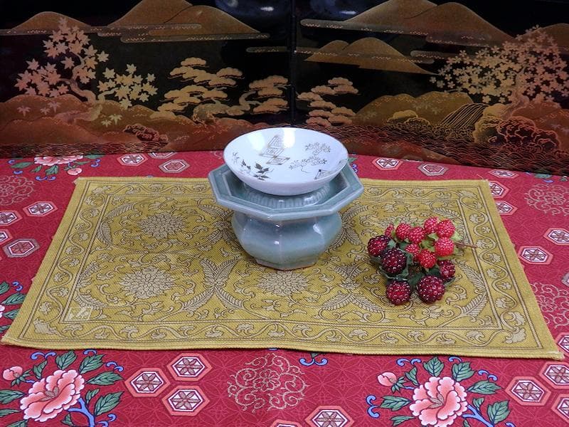 三田青磁　陽刻　壺型　八角　盃台　E251AS-CGp