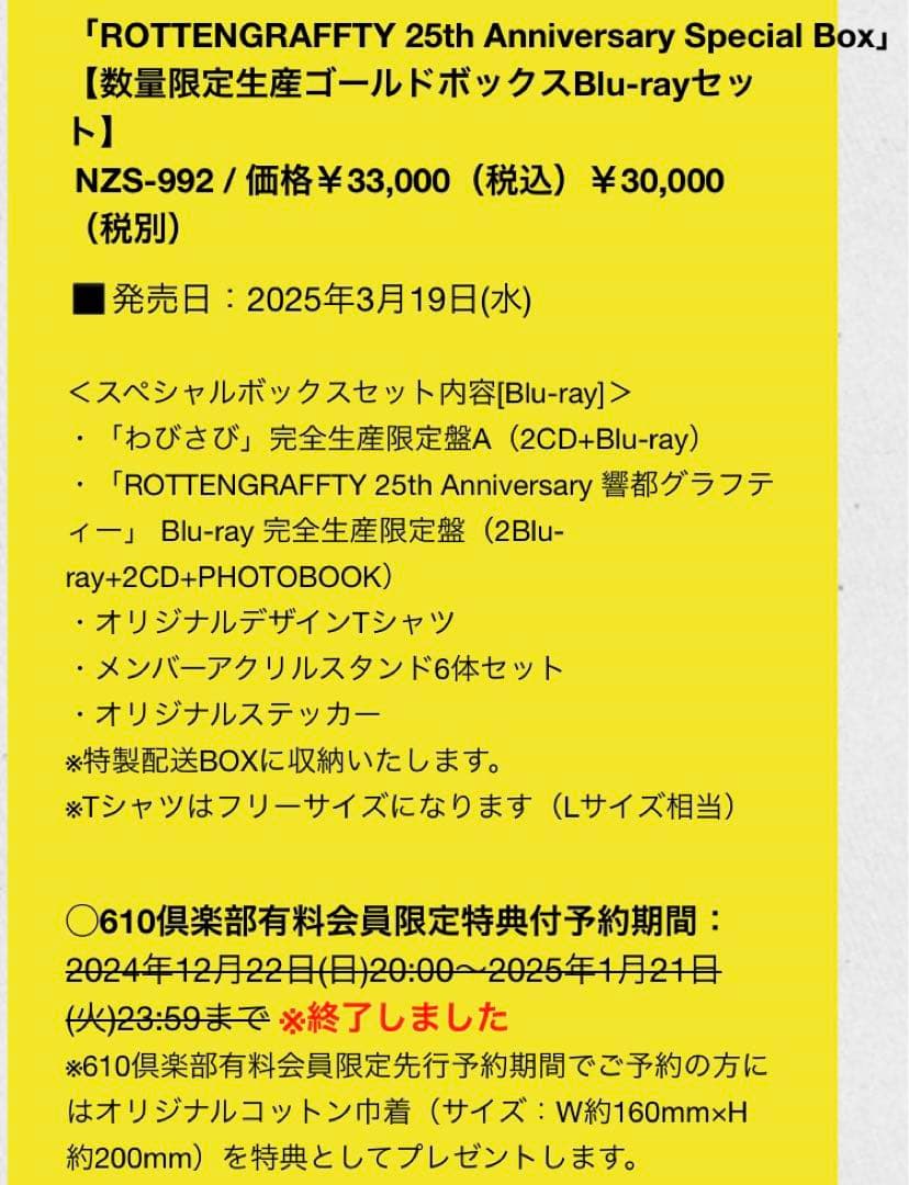 ロットングラフティー ゴールドボックス アクスタ
