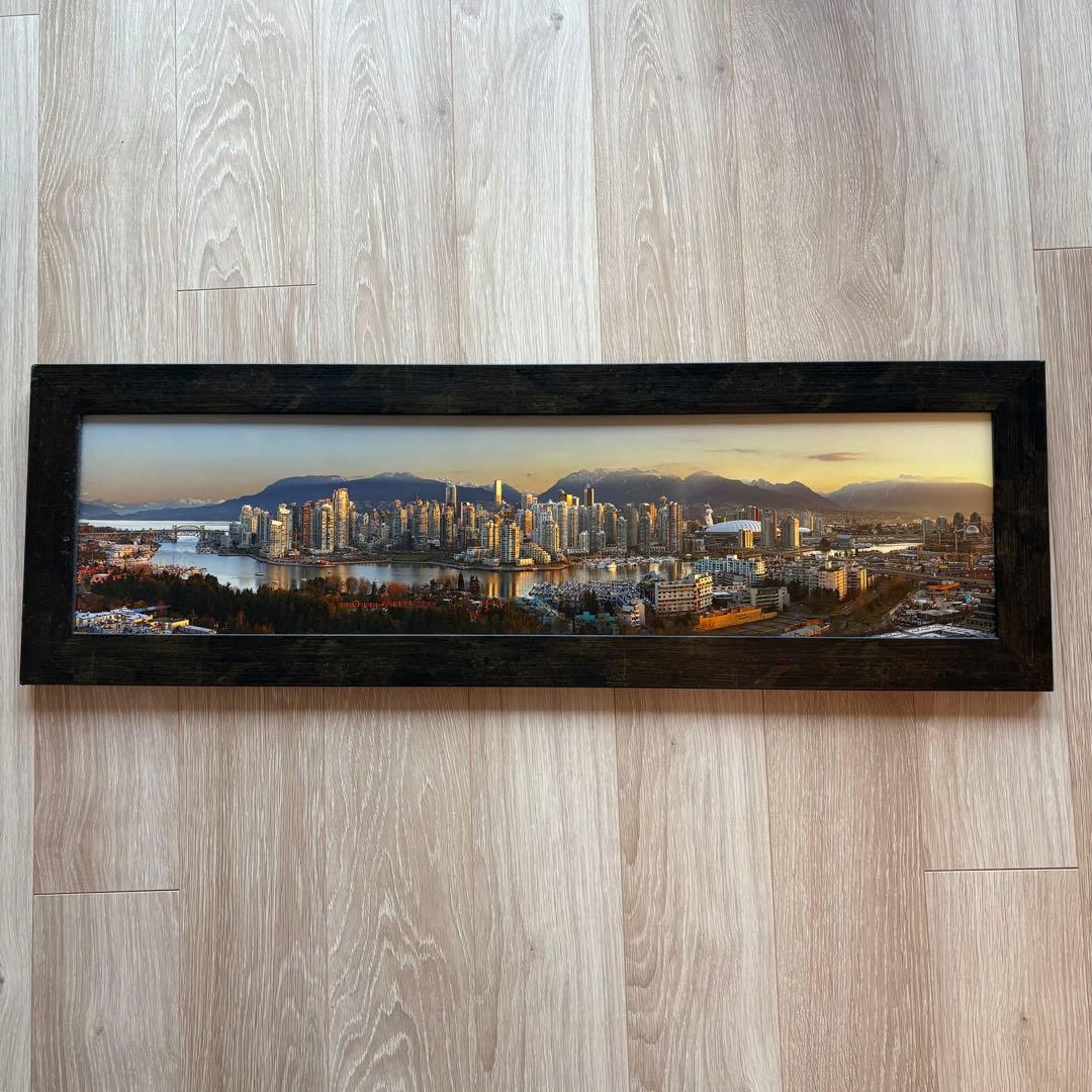 バンクーバー風景写真 木製フレーム付き
