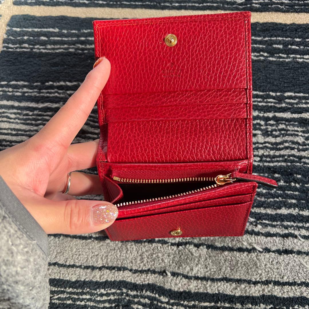 GUCCI グッチ　ミニウォレット　二つ折り　コンパクト　コンパクト財布