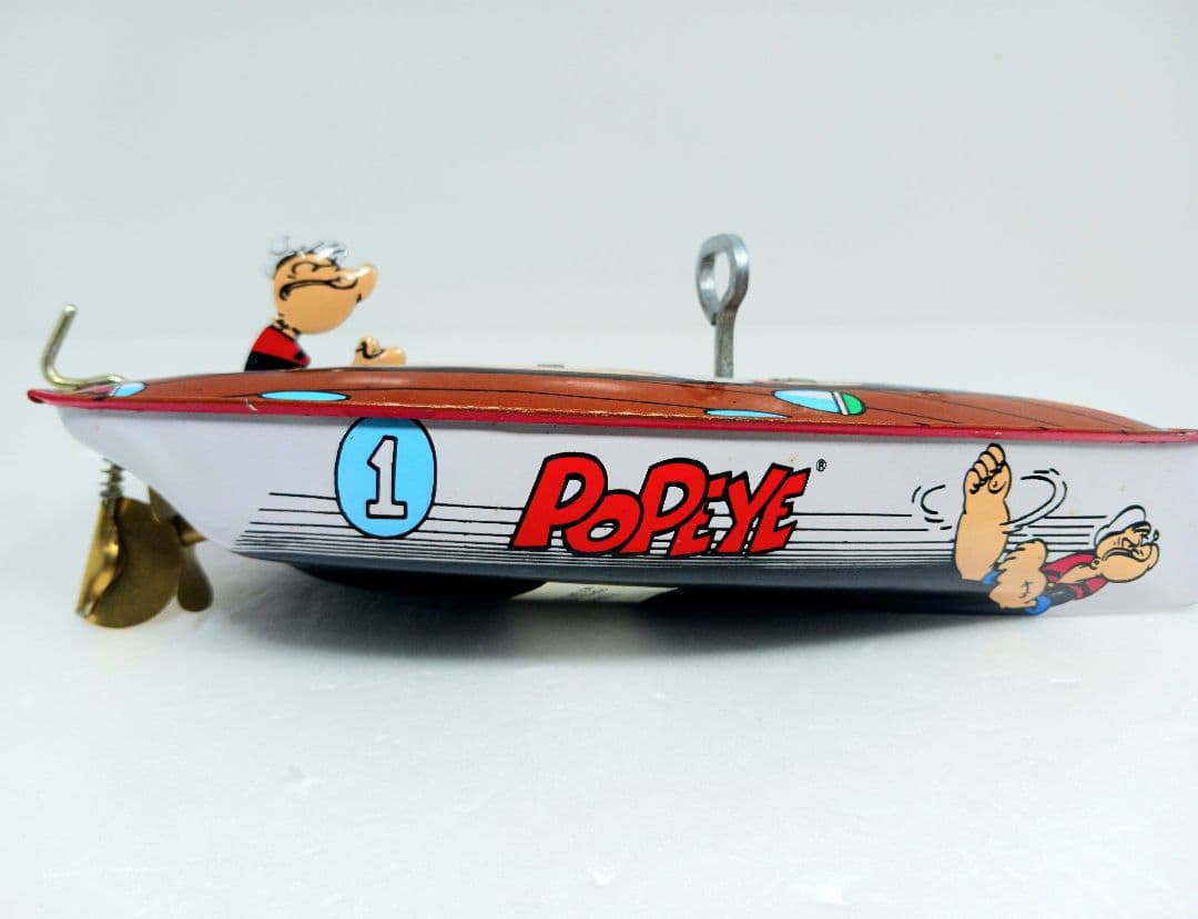 希少 ポパイ TIN SPEEDBOAT ボート ブリキ