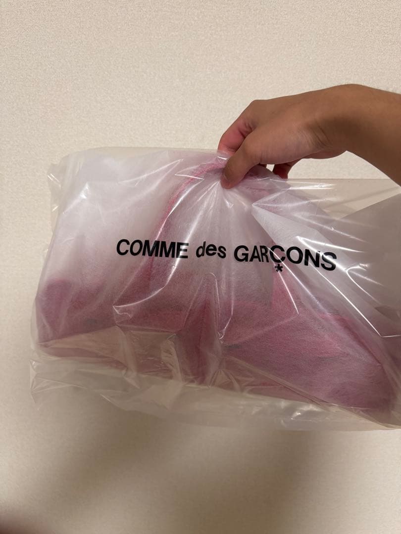 COMME des GARÇONS リボン付きレッドバッグ