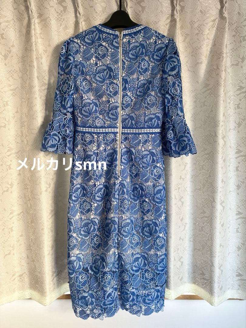 erukei settan ドレス 0 XS ブルー　エルケイ　銀座クチュール