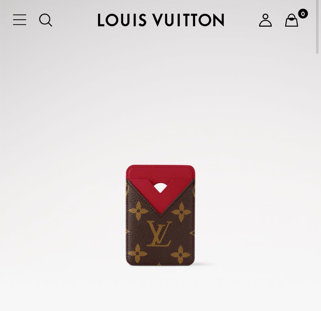 ルイヴィトン　LV カードケース　ポルトカルトマグネット　サリレッド　赤♡