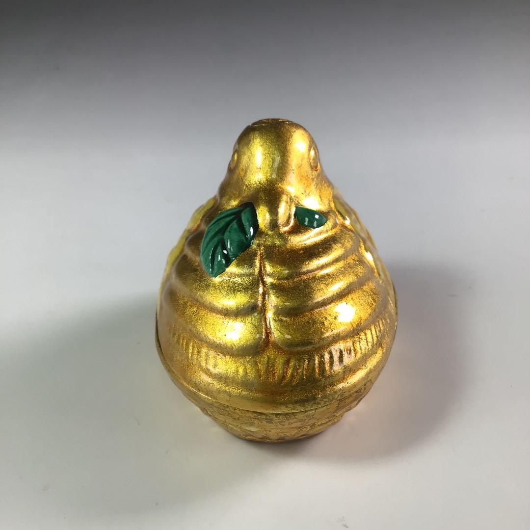 Ｒ７２５　香合　『中村翠嵐造』『交趾白檀』『花喰鳥香合』　共箱　茶道具