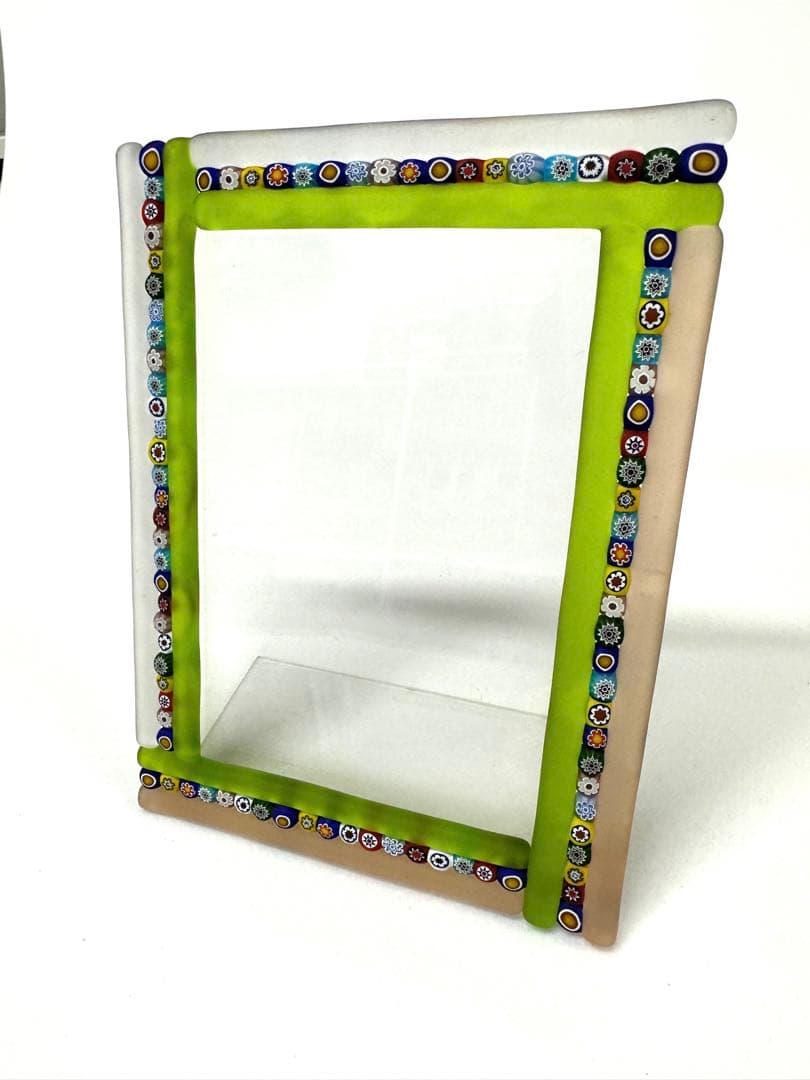 イタリア製　ベネチアガラス　フォトフレーム