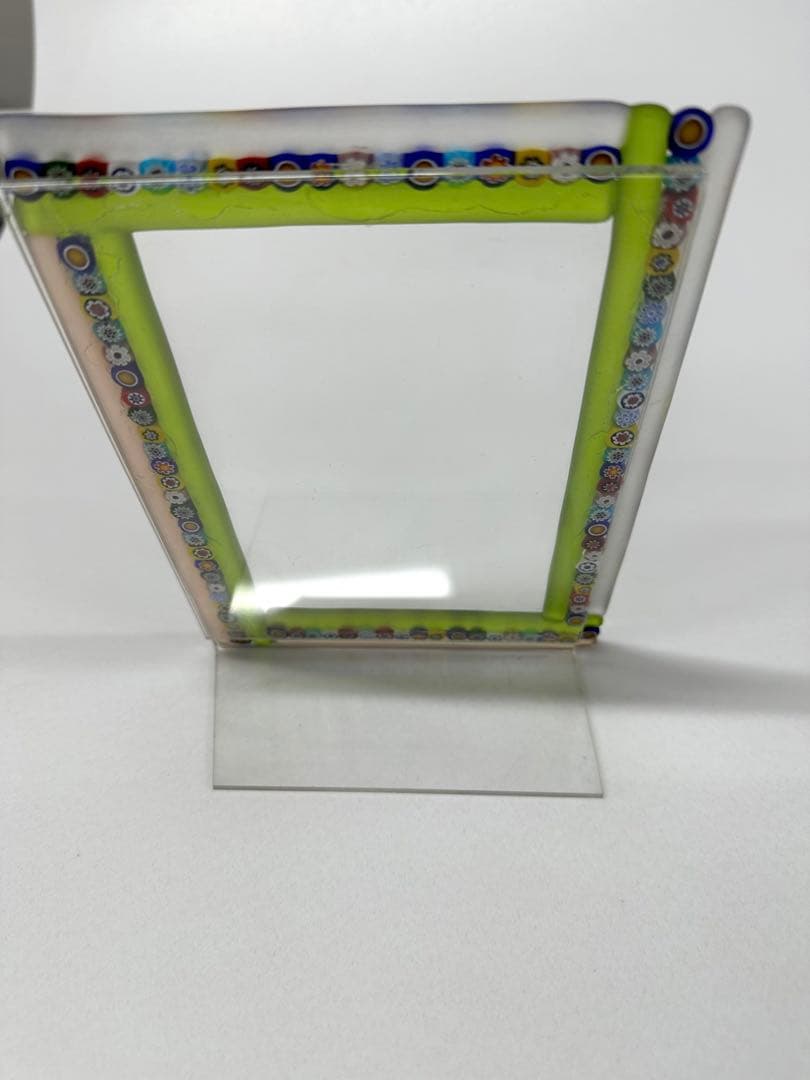 イタリア製　ベネチアガラス　フォトフレーム