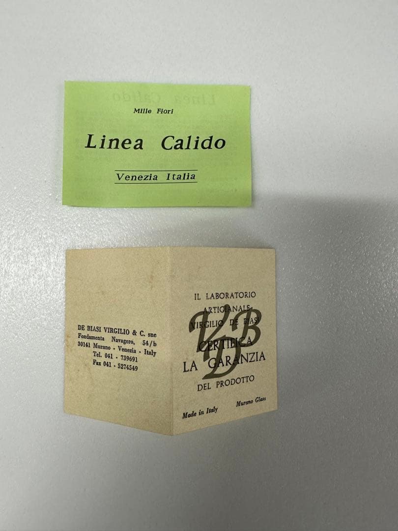 イタリア製　ベネチアガラス　フォトフレーム