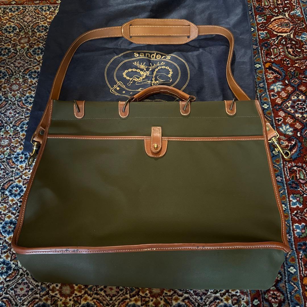 sanders ガーメントバッグ オリーブグリーン