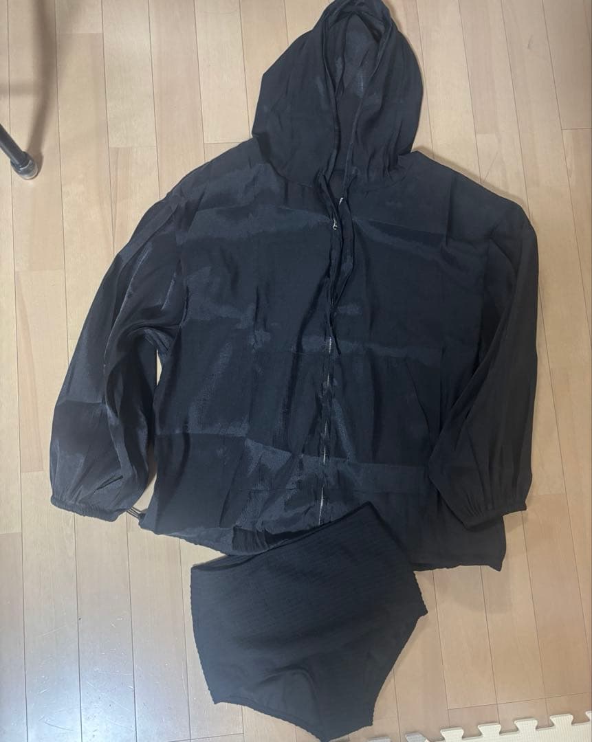 mystic シアーパーカー4セットスイムウエア　ブラックS