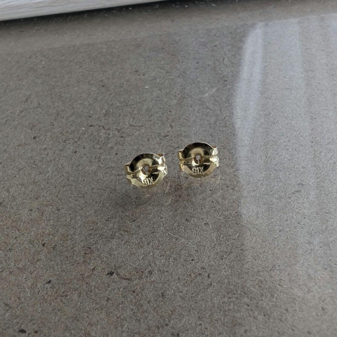 ete　エテ　ビジュー　サークルピアス　K18YG　SV925　イエローゴールド