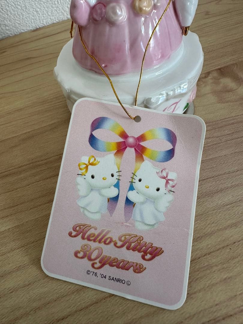 クリスマス限定価格 激レアハローキティ30周年記念陶器置物 フィギュア サンリオ