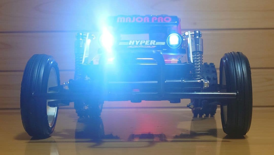 タミヤRCワイルドワンLEDライト付プロポ＆バッテリー充電器付完成品