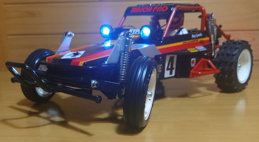 タミヤRCワイルドワンLEDライト付プロポ＆バッテリー充電器付完成品