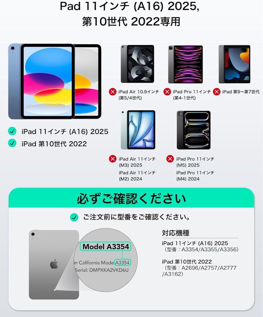 ESR Shift iPad 第11世代(A16, 2025)/第10世代用