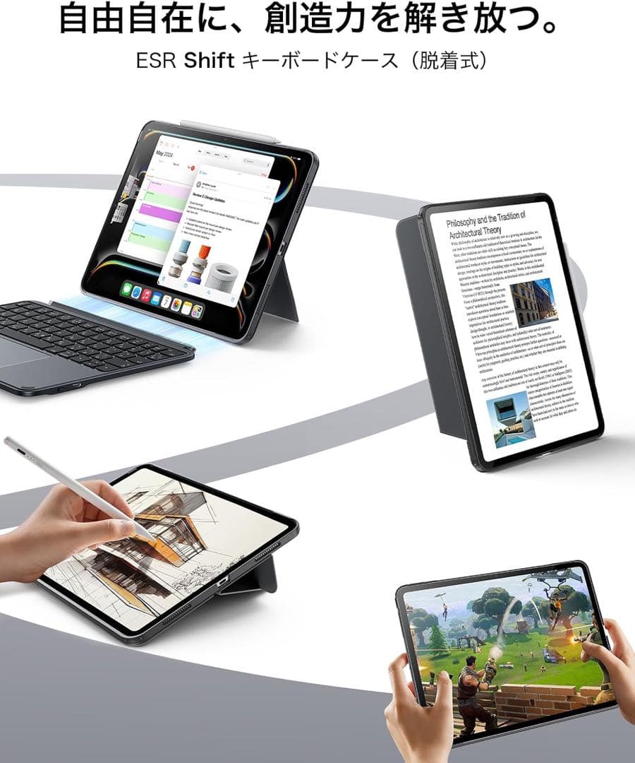 ESR Shift iPad 第11世代(A16, 2025)/第10世代用