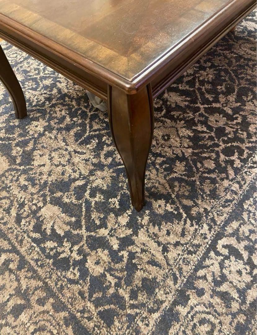 6月22日まで　木製座卓 ダークブラウン アシュレイ