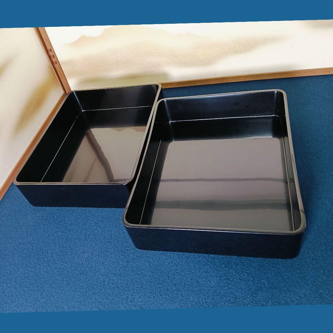 AL9 輪島塗 蒔絵師 玉峰 菊水蒔絵 螺鈿 文箱 共箱 作歴 栞 未使用