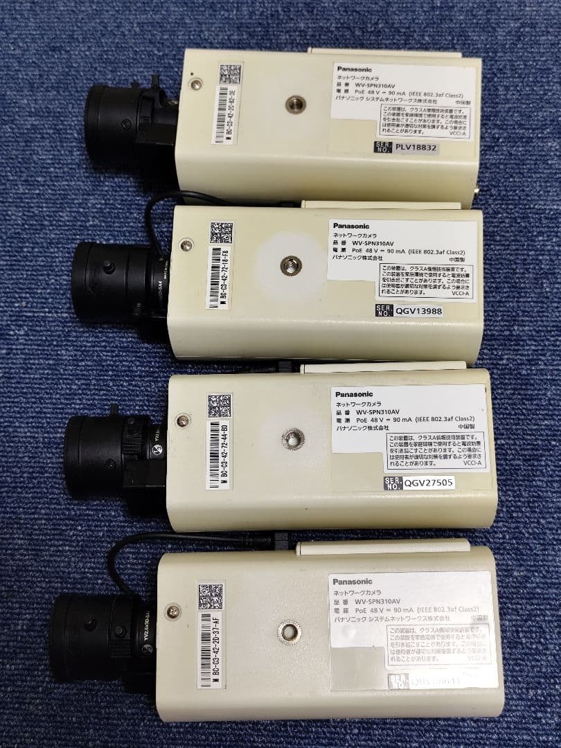 Panasonic ネットワークカメラ WV-SPN310AV 4台セット