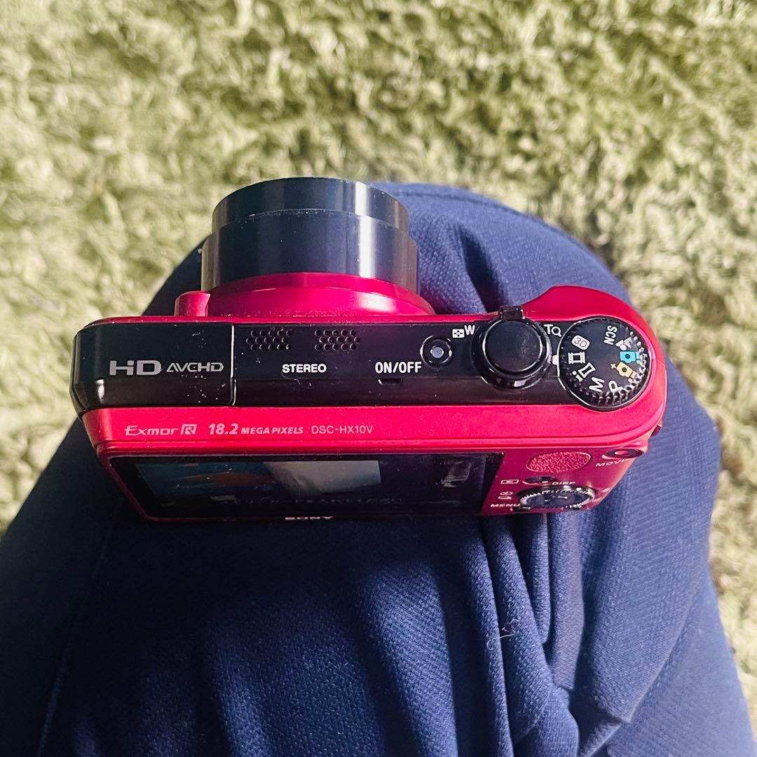 SONY Cyber Shot デジカメ DSC-HX10V レッド 動作品