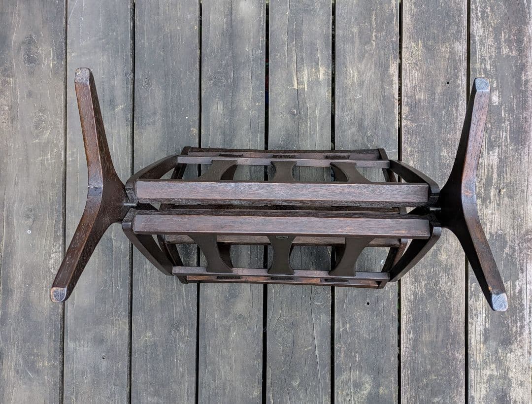 オールドマルニ　マガジンラック　2段　ヴィンテージ　マルニモッコウ　昭和レトロ