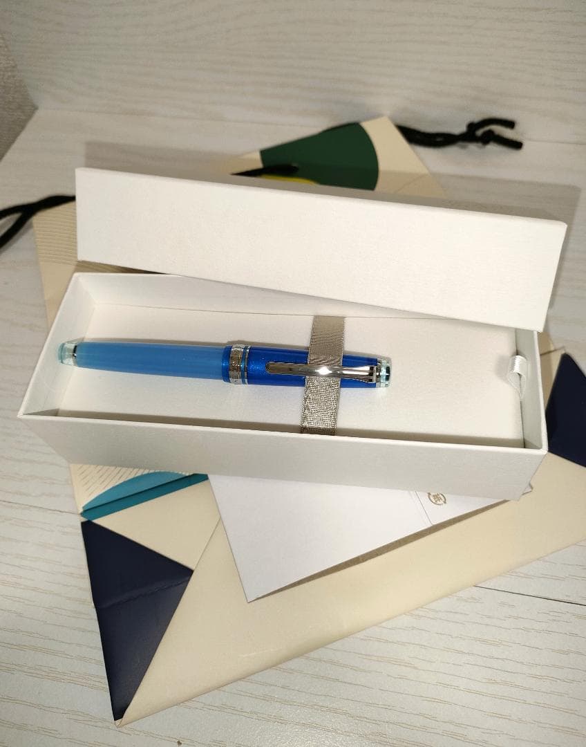 ancora プロフェッショナルギアスリム万年筆 地球 中細字 MF