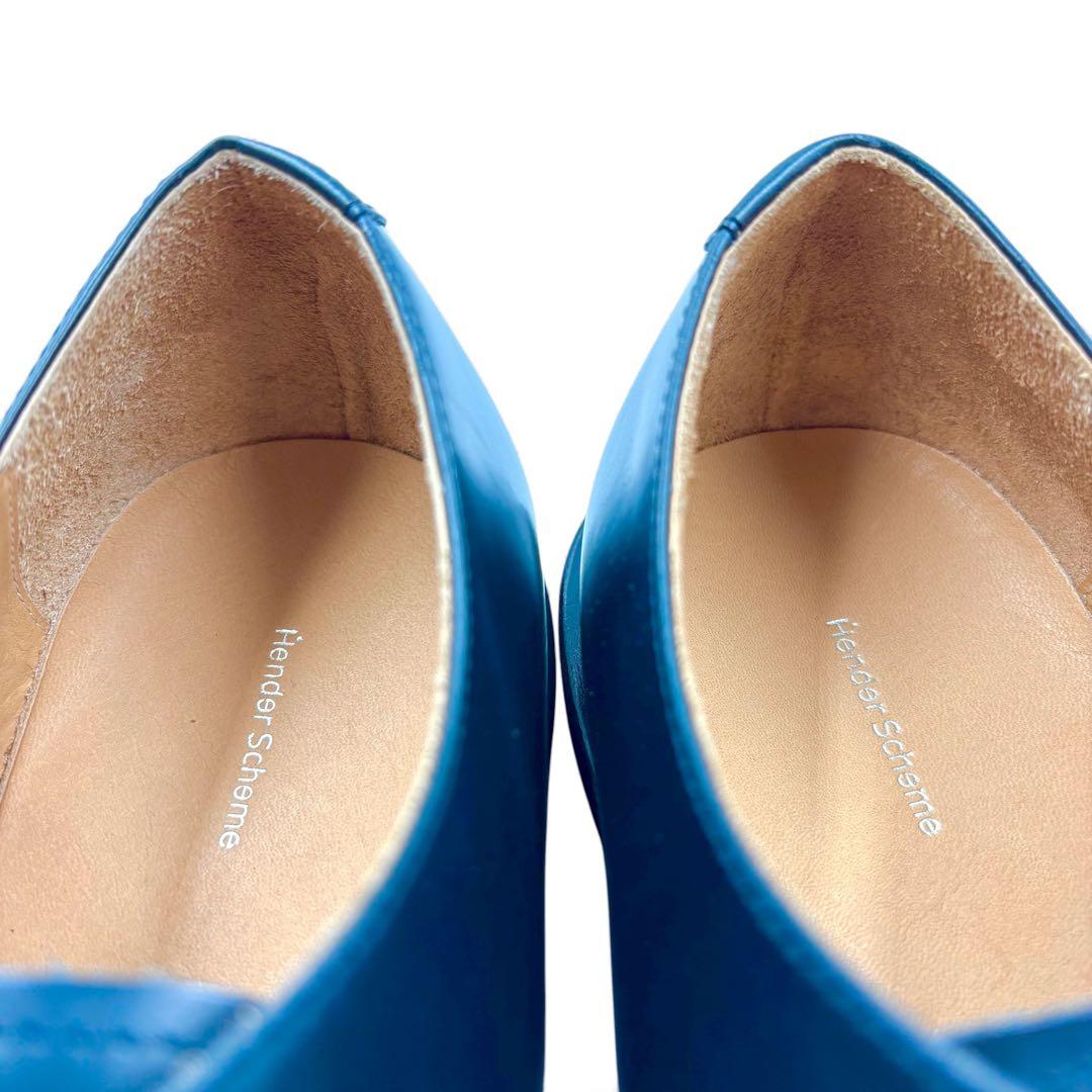 【新品】 エンダースキーマ ベアフットバルモラル 革靴 4 ブラック スクエア