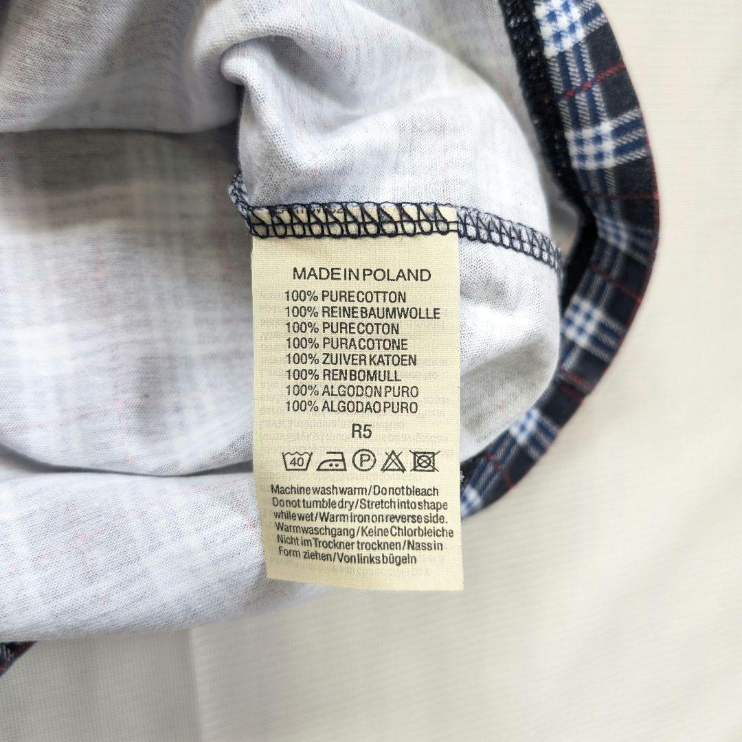 【Burberrys】希少90sロゴ刺繍ノバチェック柄金ボタン半袖ポロシャツ