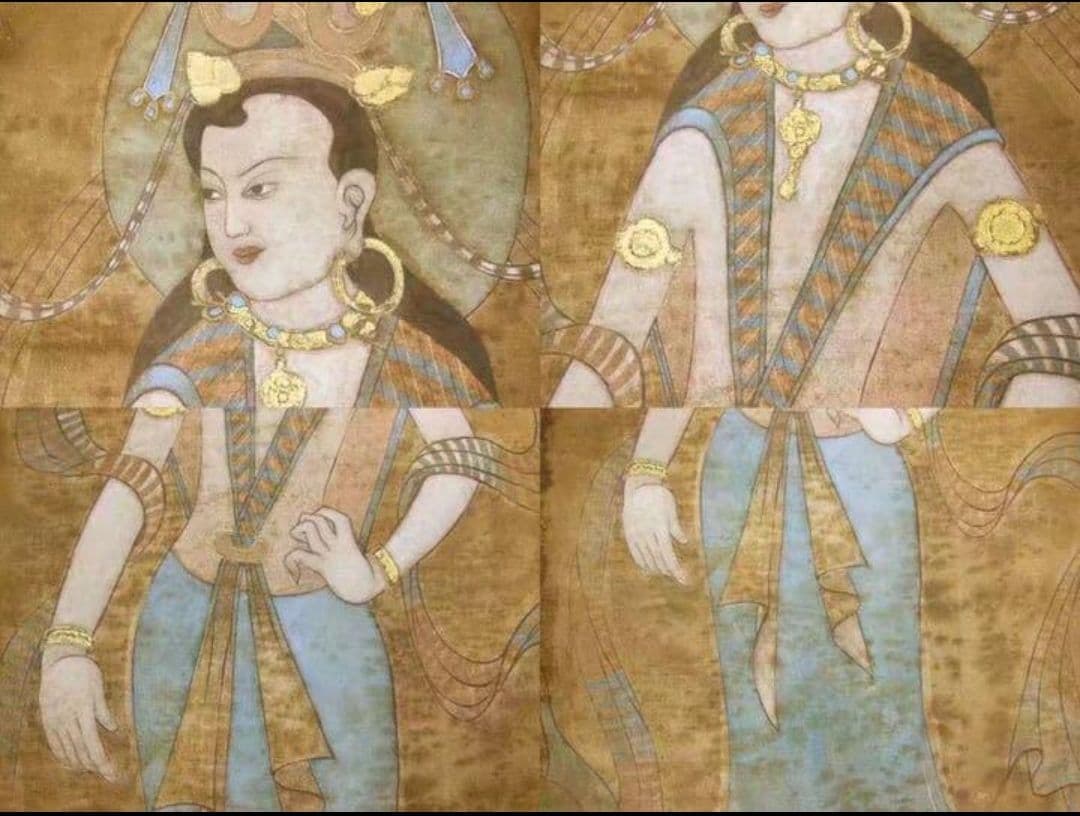 【希少】時代物　唐卡 唐物 仏様