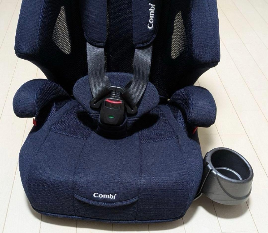 美品 コンビ ジョイトリップ エアスルー GH ネイビー ジュニアシート