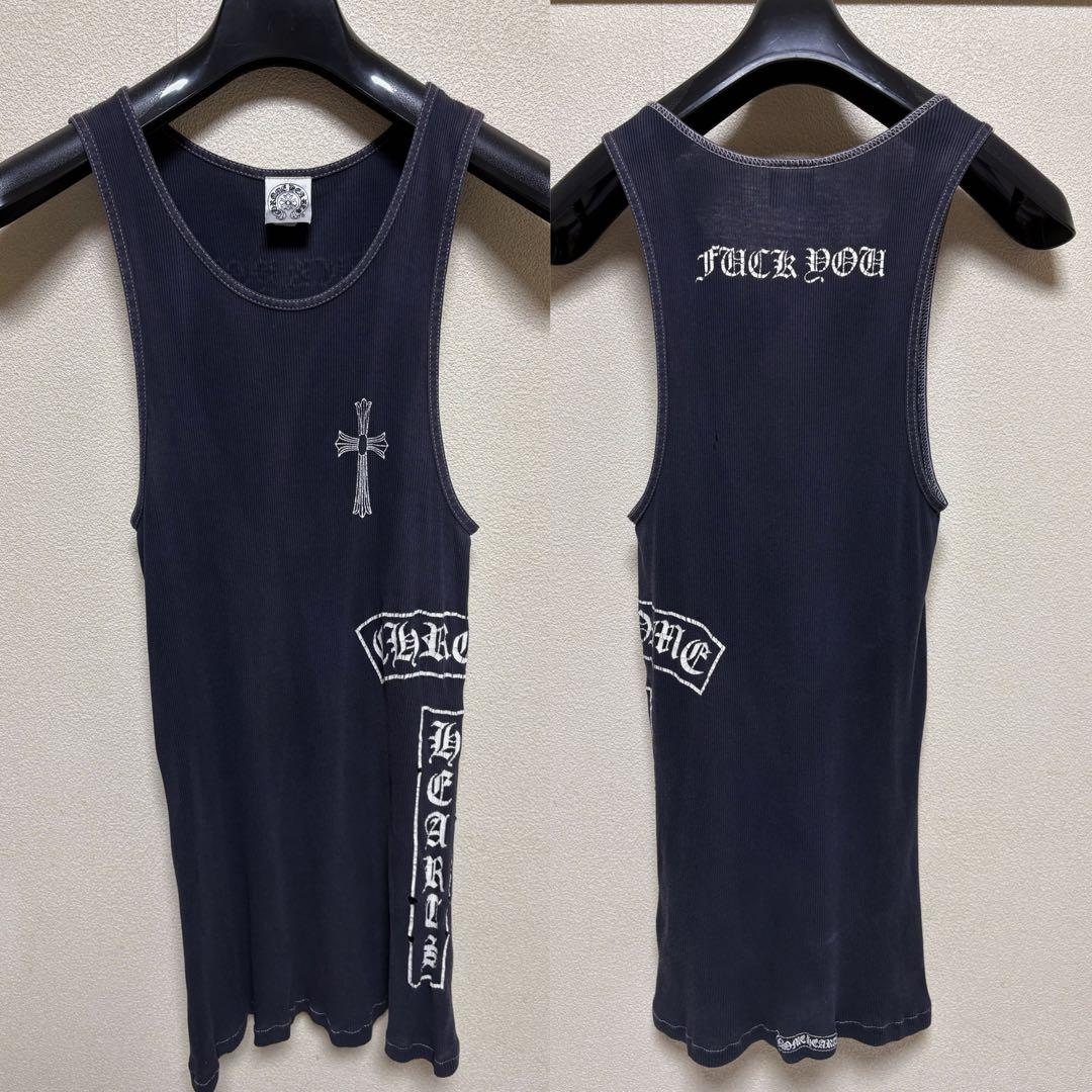 Chrome Hearts オールド クロムハーツ タンクトップ ブラック　L