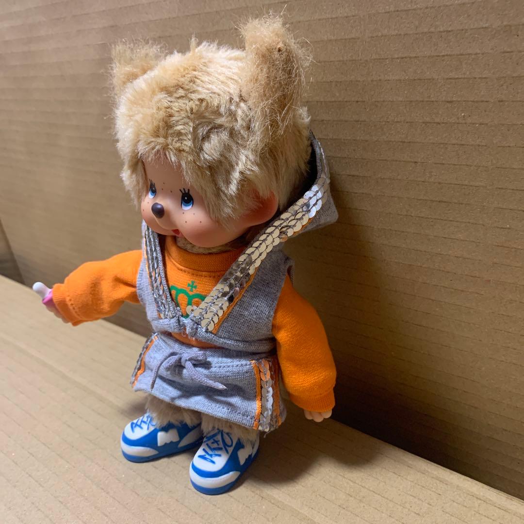 【希少】モンチッチ　女の子　ツインテール　ベージュ　ブルーアイ