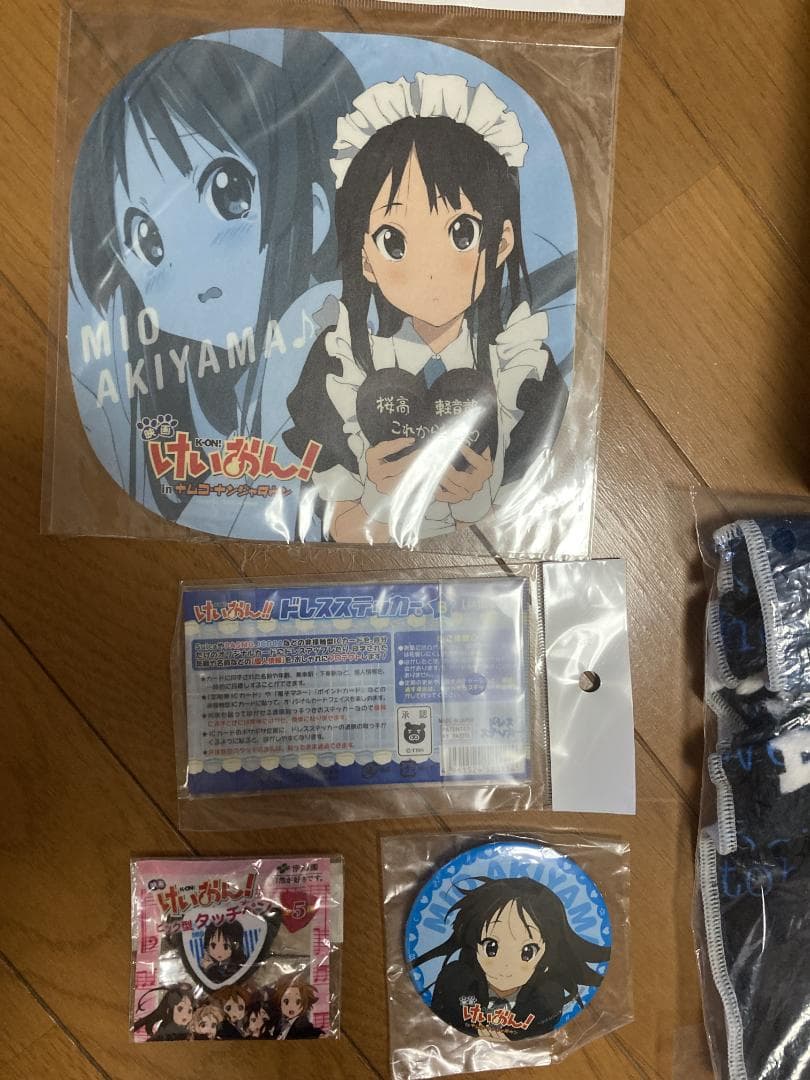けいおん! ナムコ ナンジャタウン 秋山澪 缶バッジ もふもふタオル 等