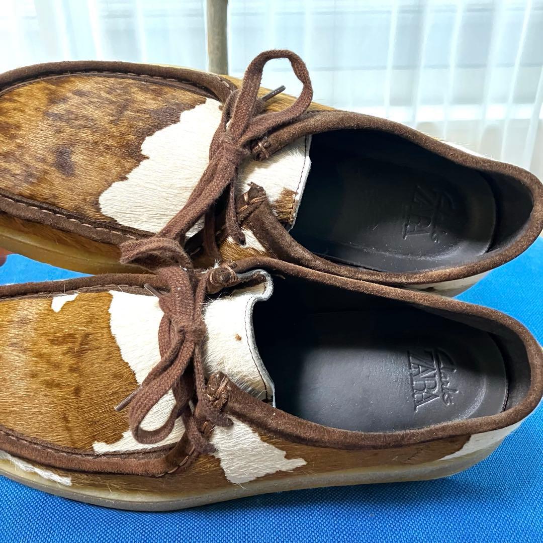Clarks × ZARA クラークス ザラ ワラビー ハラコ素材 EU44